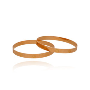Enchanting Loop Gold Bangles for Women