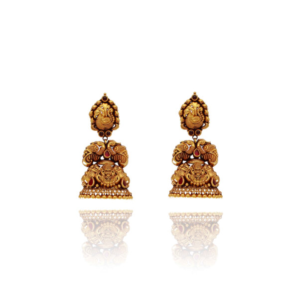 Ethereal Elegance Gold Jhumki