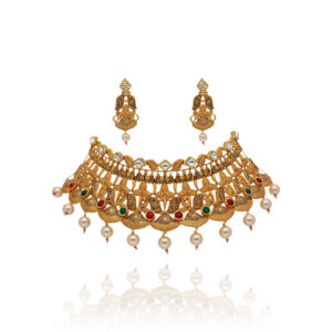Ethereal Grace Gold Choker Set