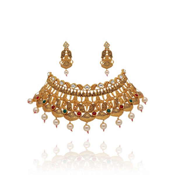 Ethereal Grace Gold Choker Set