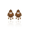 Ethnic Elongate Gold Long Earrings