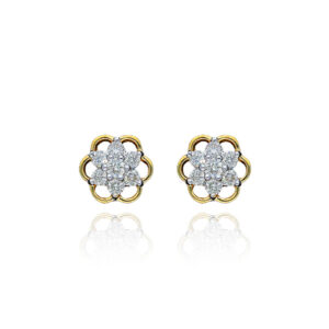 Floral Design Diamond Nose Pin