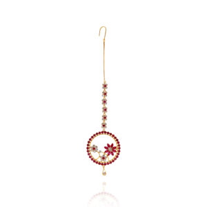 Floral Halo Gold Maang Tikka