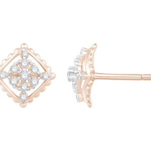 Foliage Elegance Diamond Earring