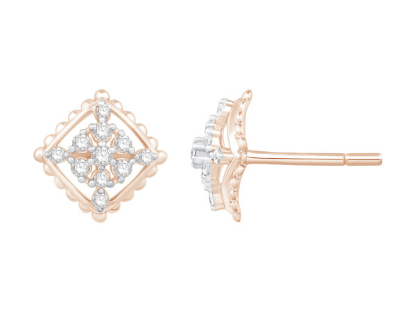 Foliage Elegance Diamond Earring