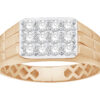 Gemstone Prism Diamond Ring