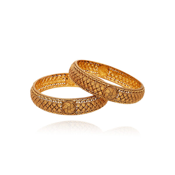 Gilded Allure Gold Bangles for Women