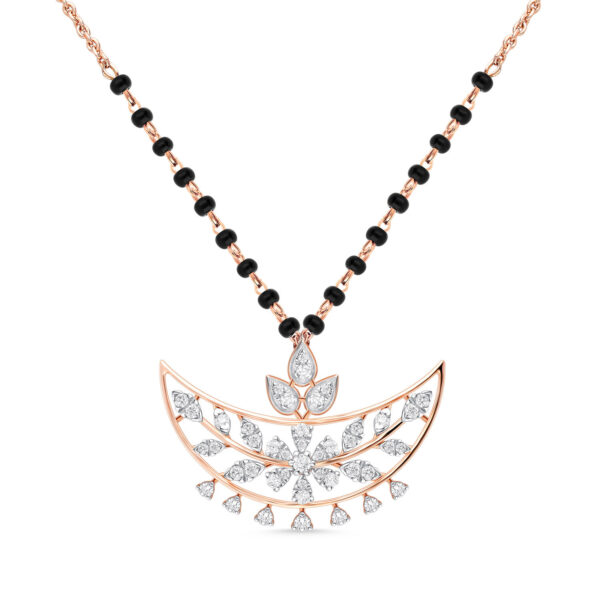 Gilded Reverie Diamond Pendant with Earring Set