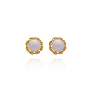 Glimmer Touch Gold Tops Earrings