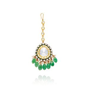 Glimmering Bliss Gold Maang Tikka