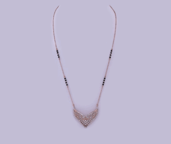 Glimmering Tradition Diamond Tanmaniya Mangalsutra