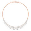 Glimmering Whirlwind Diamond Necklace Set