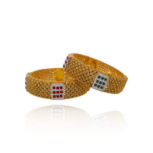 Glow Stack Gold Bangles