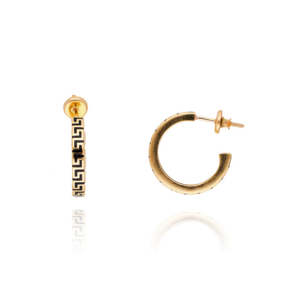Gold Grace Hoop Earrings
