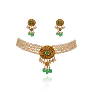 Golden Aura Link Choker Set
