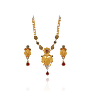Golden Cascade Necklace Set