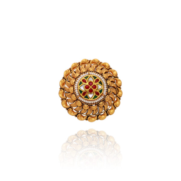 Golden Perfection Cocktail Ring for Women