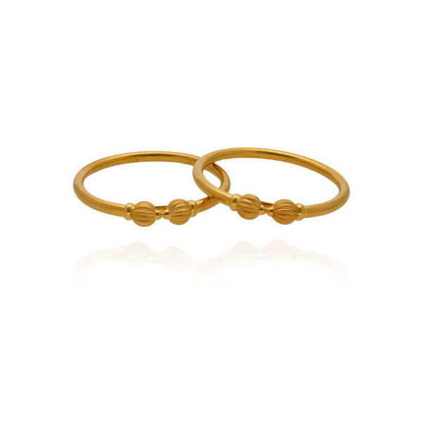 Golden Serene Bangles of Pure Elegance