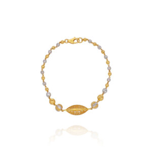 Golden Spiral Charm Bracelet for Women