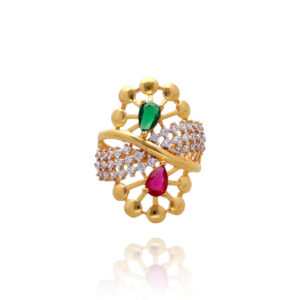 Golden Starburst Gold Ring