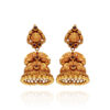Golden Threads Temple jhumki Elegance