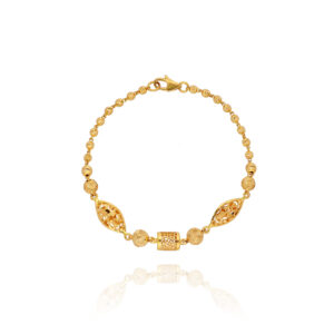Golden Wavelet Bracelet for Women