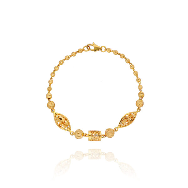 Golden Wavelet Bracelet for Women