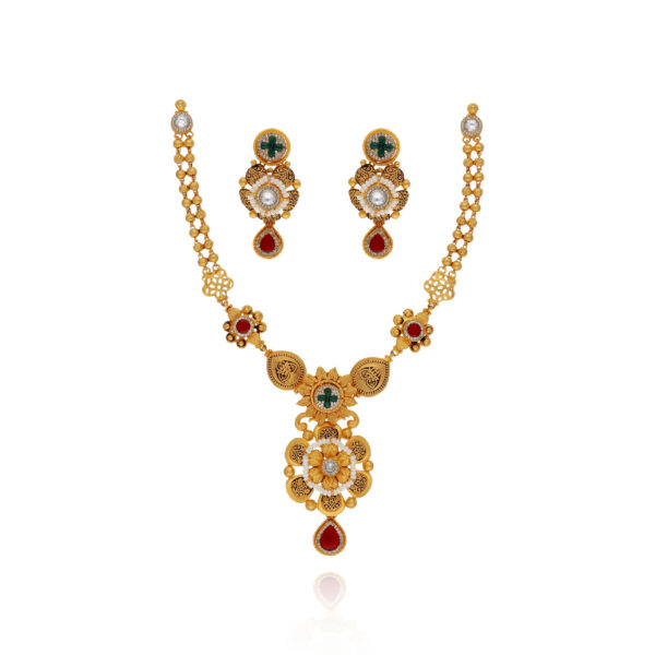 Golden Whisper Necklace Set