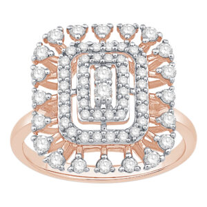 Graceful Rose Gold Diamond Ring