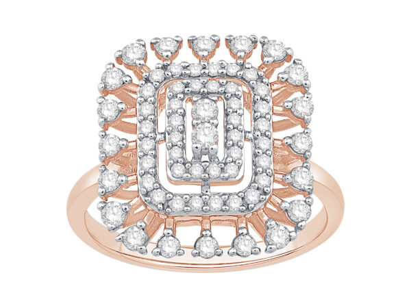 Graceful Rose Gold Diamond Ring