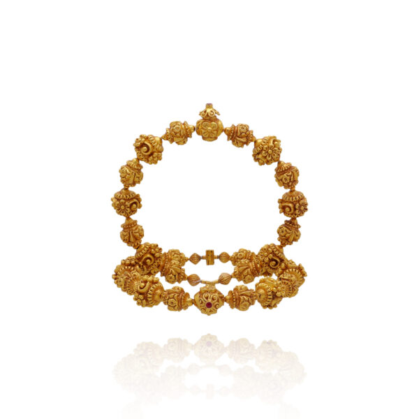 Graceful Rounds Gold Bangles