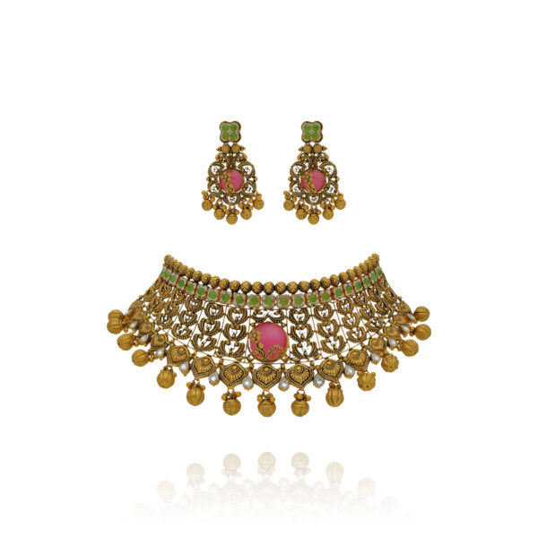 Halo Grace Gold Choker Set