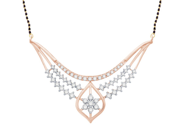Hearts Entwined Diamond Tanmaniya Mangalsutra