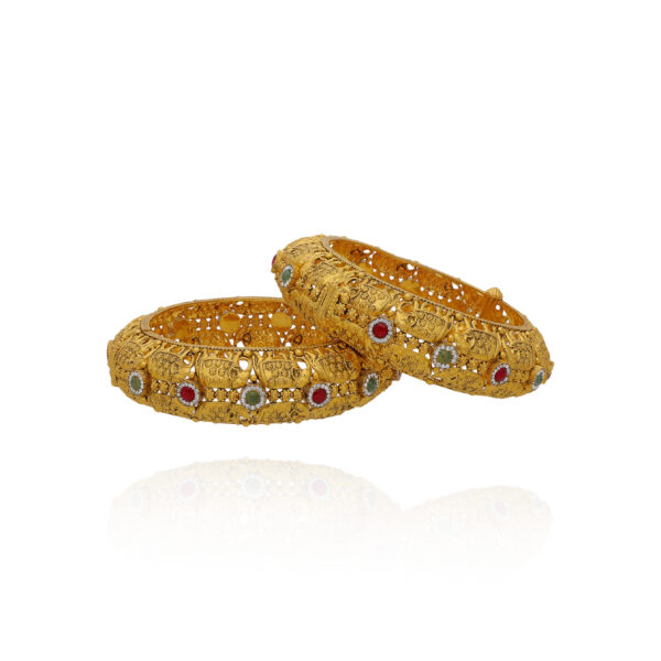 Heirloom Halo Gold Bangles