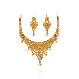 Infinity Glow Gold Necklace Set