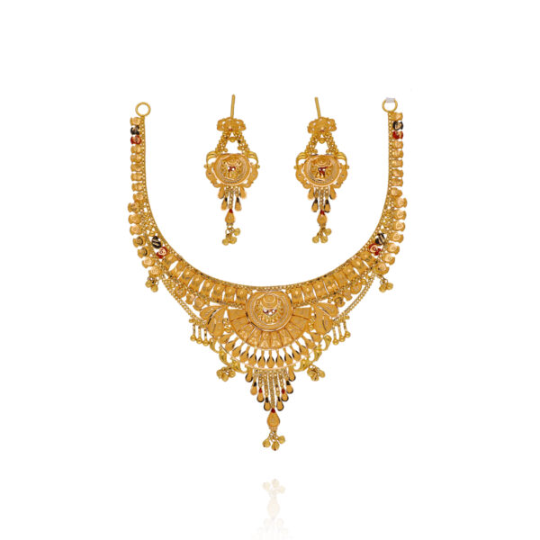 Infinity Glow Gold Necklace Set