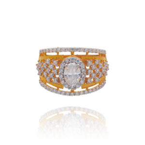 Infinity Sparkle Gold Ring
