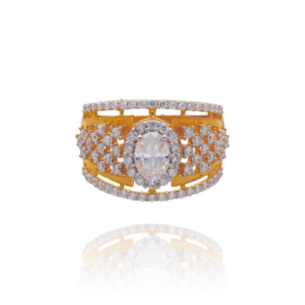 Infinity Sparkle Gold Ring