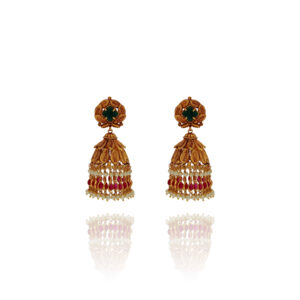 Leaflight Charm Gold Jhumki