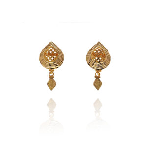 Lucent Flair Gold Tops Earrings for Women