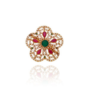 Lumora Flame Gold Cocktail Ring