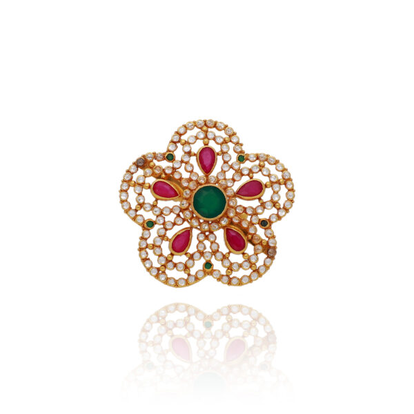 Lumora Flame Gold Cocktail Ring