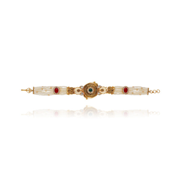 Lustre Line Gold Tennis Bracelet for Women