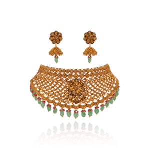 Luxe Gold Lattice Choker Set