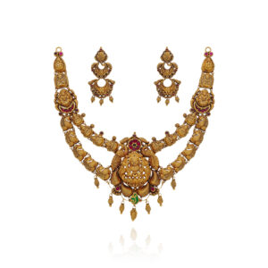Majestic Bloom Gold Necklace Set