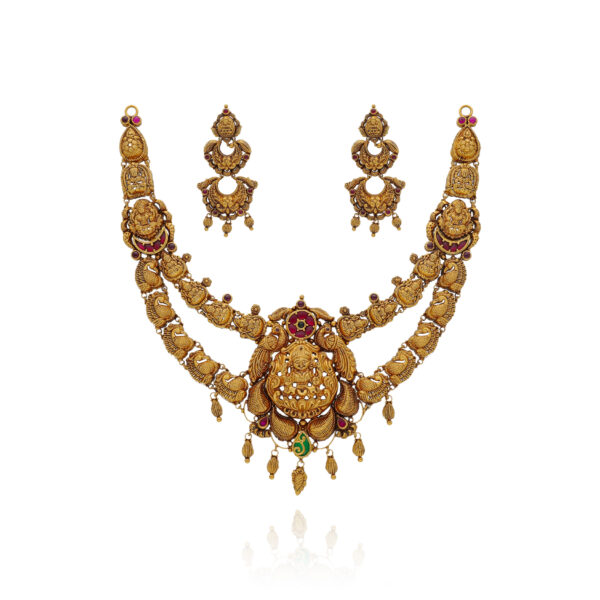 Majestic Bloom Gold Necklace Set