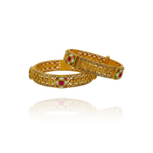 Majestic Curve Gold Bangles