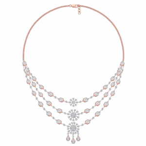 Majestic Shimmer Diamond Necklace Set