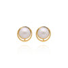 Delicate Glint Gold Tops Earrings
