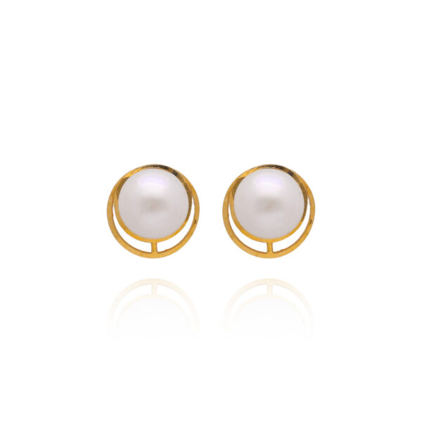 Delicate Glint Gold Tops Earrings